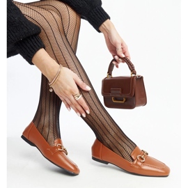 Brown moccasins with Areebah buckle 1 Brown moccasins with Areebah buckle 1