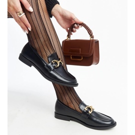 Lea black buckle moccasins 1