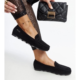 Nafisah black suede loafers 1