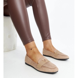 Brown moccasins with Namal decoration 1