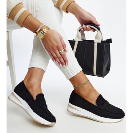 Black suede Venla sports shoes 1