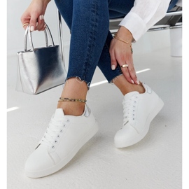 White platform sneakers by Hagosa 1