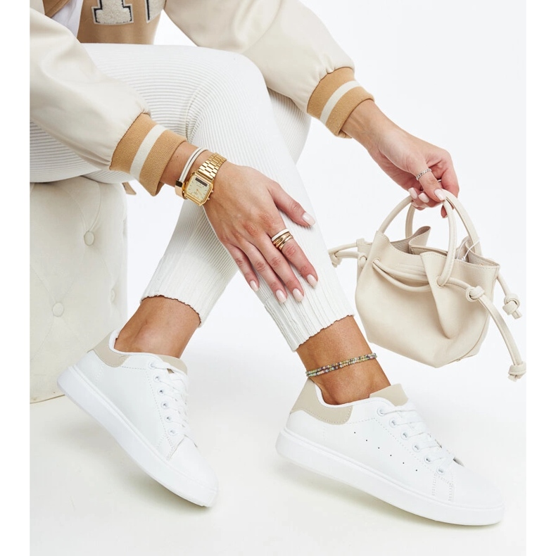 White Ariam platform sneakers 1
