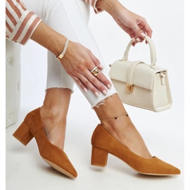 Brown Araxi high-heeled pumps 1