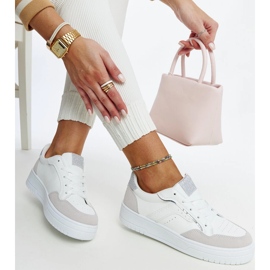 White and gray Walda platform sneakers 2