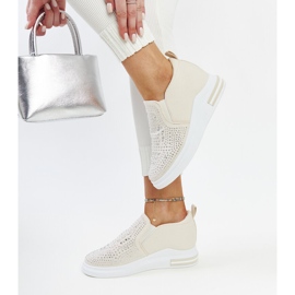 Beige wedge sneakers from Fossacesia 2