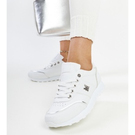 White sneakers with a thick Kincheloe sole 2