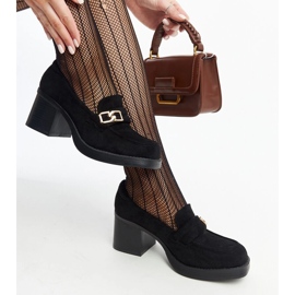 Black Aludra high-heeled pumps 1