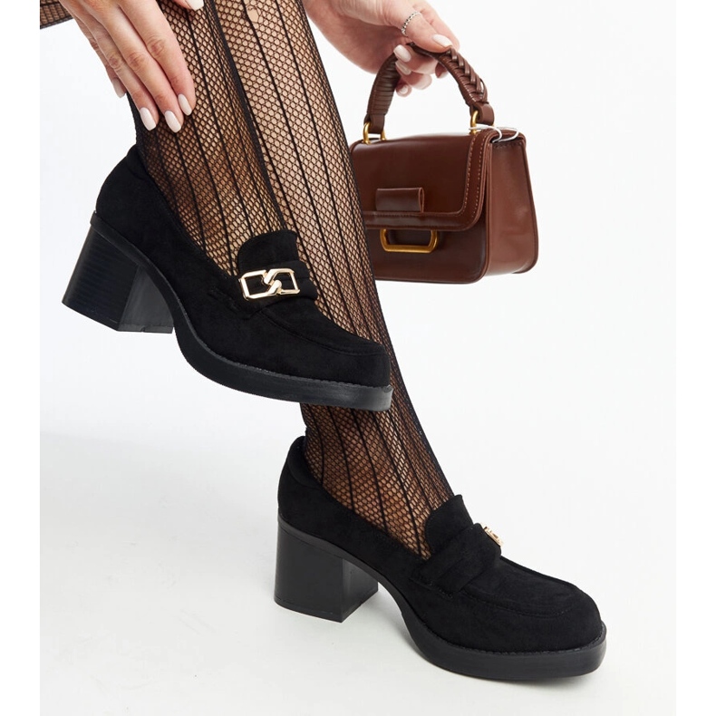 Black Aludra high-heeled pumps 1