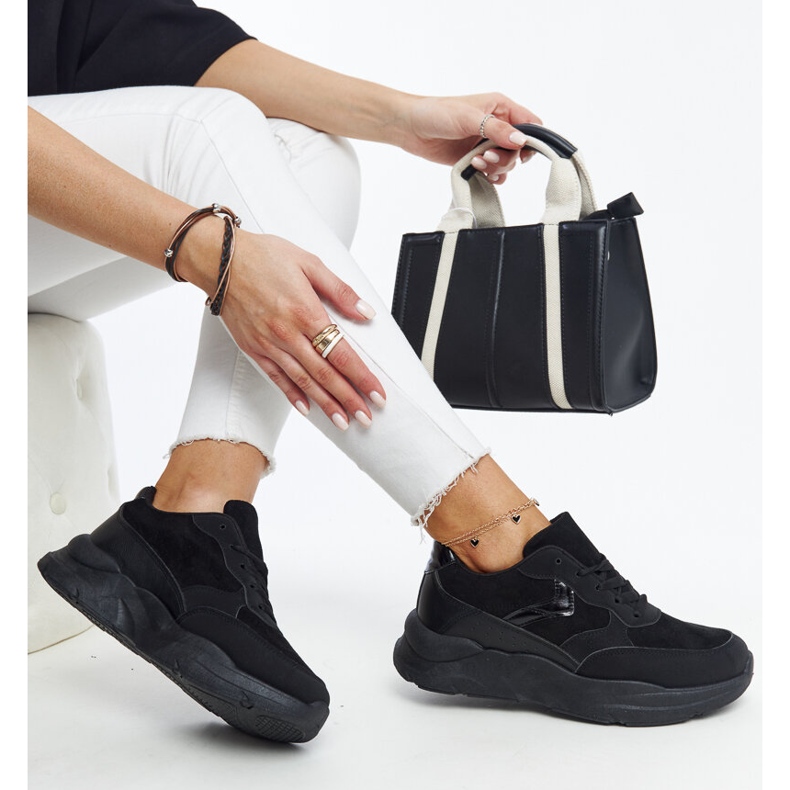 Black Nereida platform sneakers 1