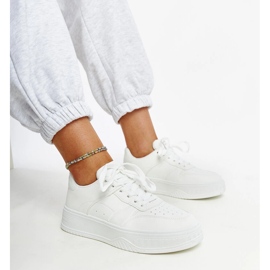 White sneakers with a thick sole from Rafida 1