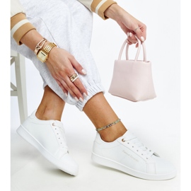 White eco-leather sneakers by Furat 1