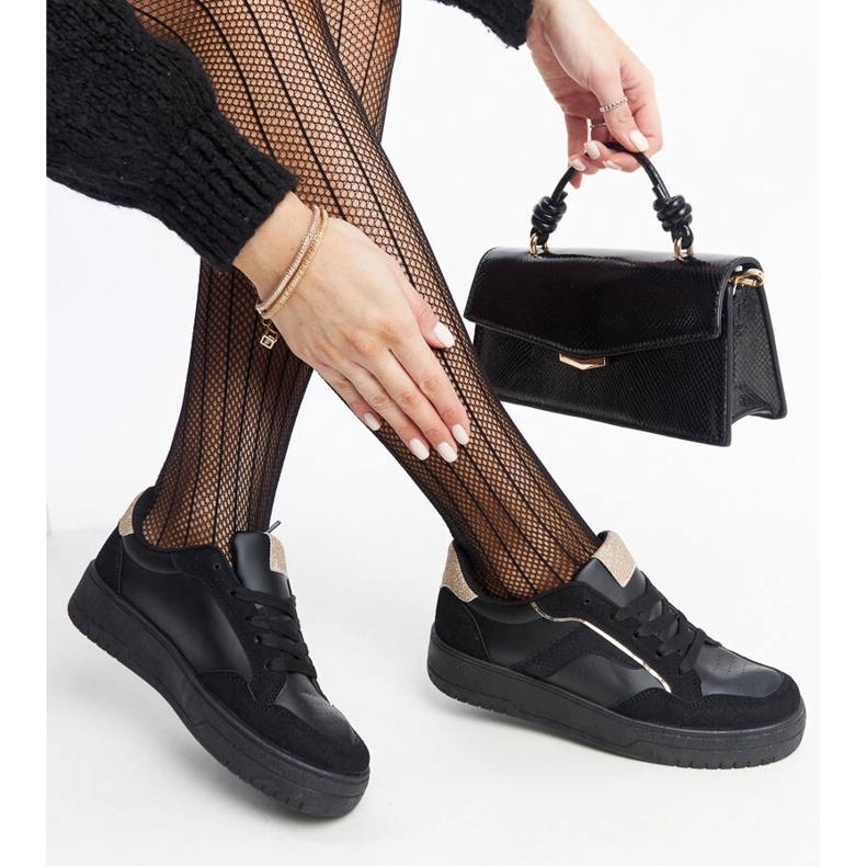 Walda black platform sneakers 1