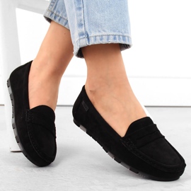 Comfortable black suede moccasins for women Big Star NN274929 1 Comfortable black suede moccasins for women Big Star NN274929 1