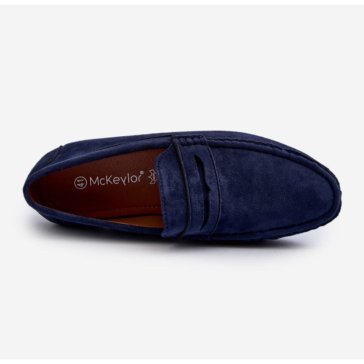 Mckeylor Men's Eco Suede Moccasins, Navy Blue 1 Mckeylor Men's Eco Suede Moccasins, Navy Blue 1