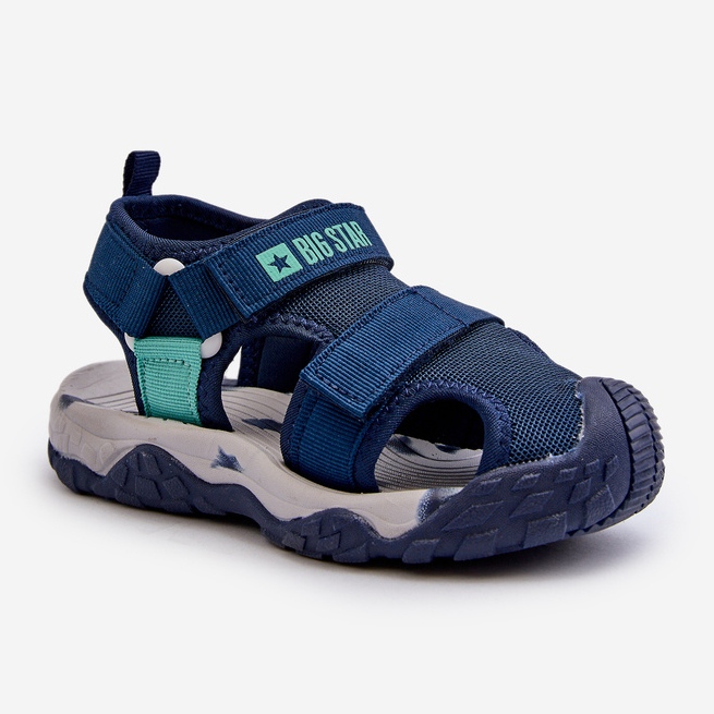 Boys' Velcro Sandals Big Star NN374236 Navy Blue 1
