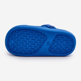 Children's foam slippers with a decoration, blue opleia 1