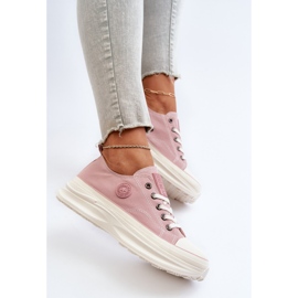 Women's Sneakers on a Massive Sole Big Star NN274129 Pink 1