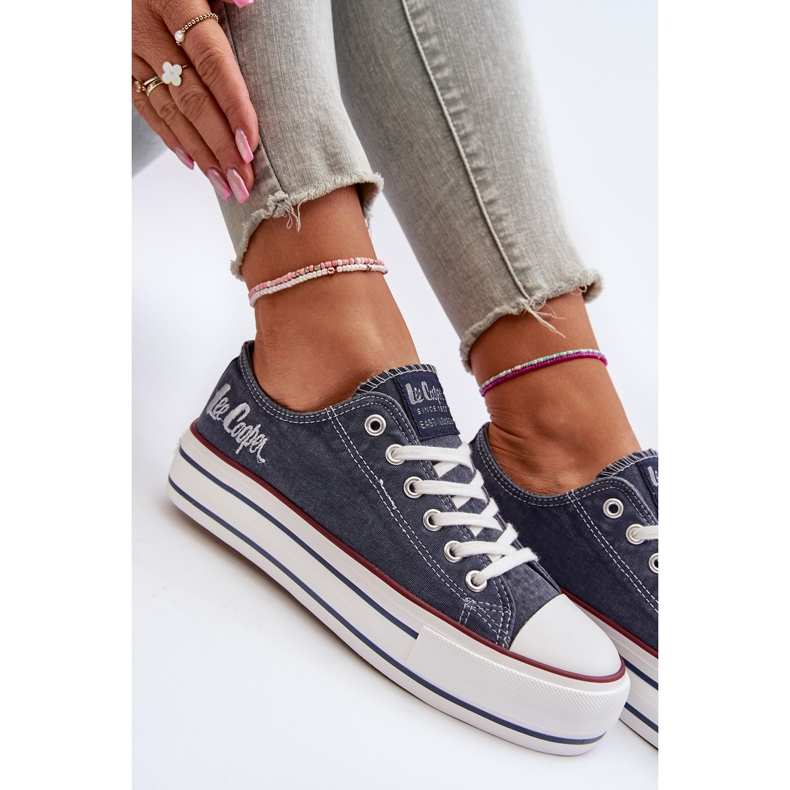 Women's Sneakers With a Thick Sole Lee Cooper LCW-24-31-2220 Navy Blue 1