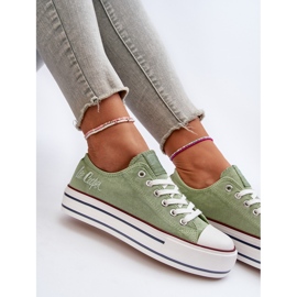 Women's Sneakers With a Thick Sole Lee Cooper LCW-24-31-2217 Green 2 Women's Sneakers With a Thick Sole Lee Cooper LCW-24-31-2217 Green 2
