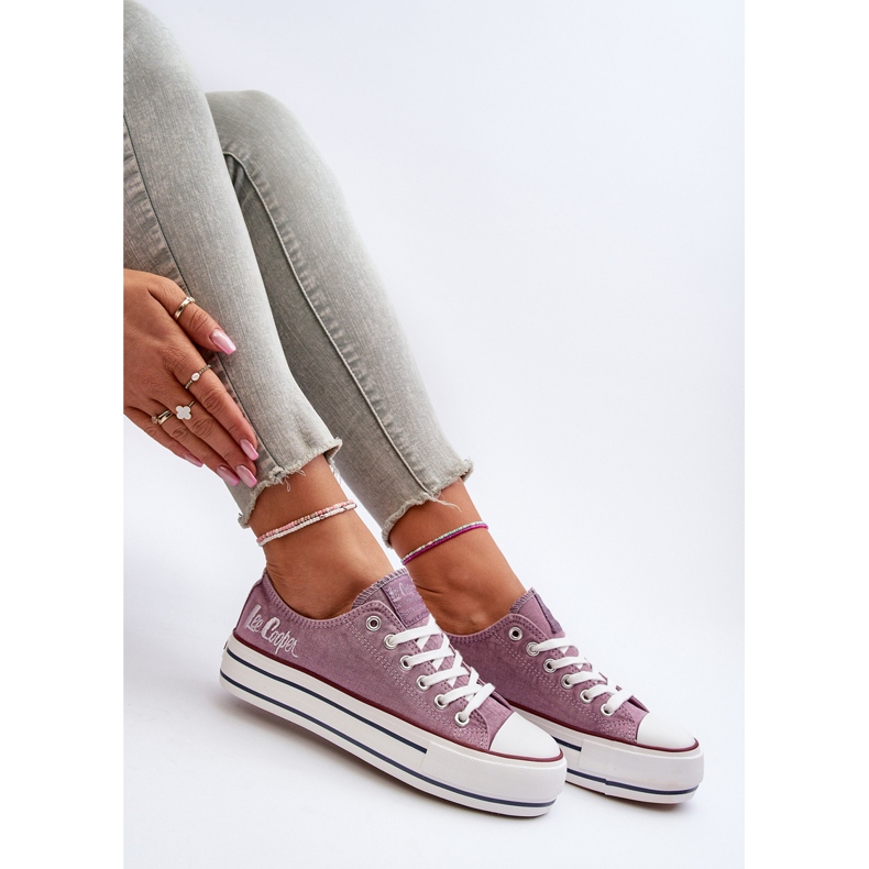 Women's Sneakers With a Thick Sole Lee Cooper LCW-24-31-2219 Purple 1