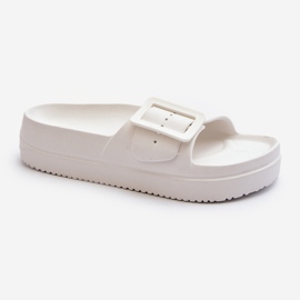 Women's Foam Flip-flops On The Platform With Buckle Big Star NN274A661 White 1