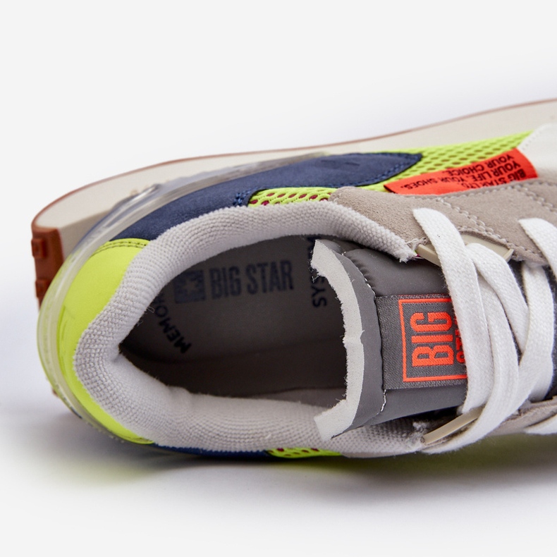 Men's Sports Sneakers Memory Foam System Big Star NN174344 Gray grey 2