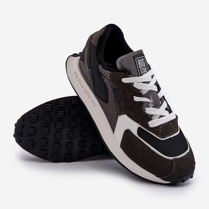 Men's Memory Foam System Big Star Sports Sneakers NN174347 Black 2