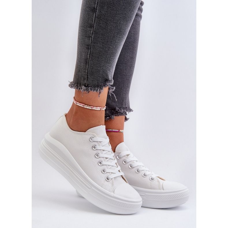 Women's Sneakers on a Massive Platform, White Amyete 2