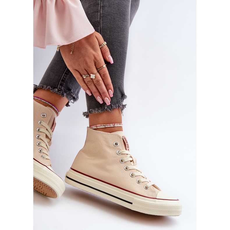 Women's High Sneakers Big Star NN274278 Beige 2