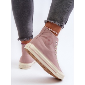 Women's High Sneakers Big Star NN274277 Pink 1