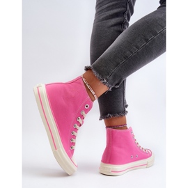 Big Star Women's High Sneakers NN274282 Pink 1