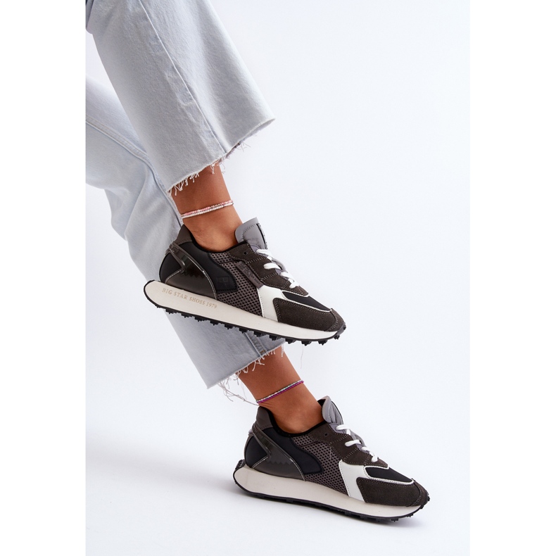 Women's Sneakers on the Memory Foam System Big Star Platform NN274683 Black 1