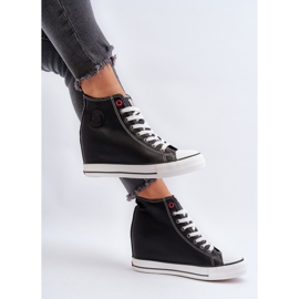 Women's Wedge Sneakers Cross Jeans NN2R4005 Black 1 Women's Wedge Sneakers Cross Jeans NN2R4005 Black 1