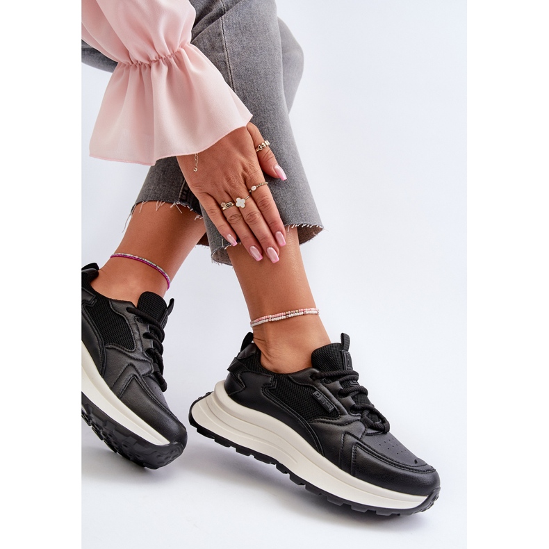 HI-POLY System Big Star Women's Sneakers NN274A106 Black 2 HI-POLY System Big Star Women's Sneakers NN274A106 Black 2