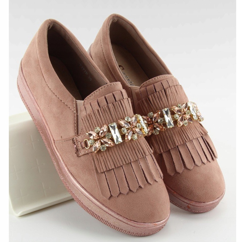 Slipons on a pearl sole t277p Pink 2