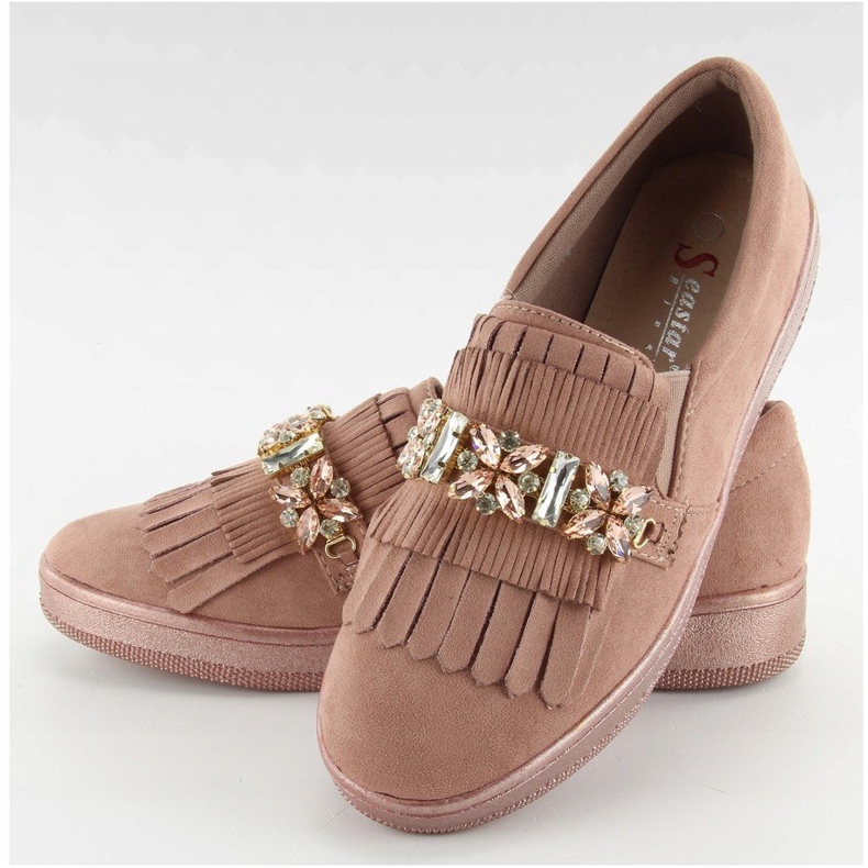 Slipons on a pearl sole t277p Pink 1