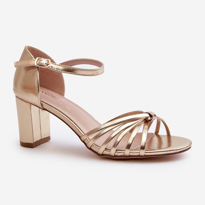 Evento Women's Gold Pyrrette High Heel Sandals golden 2 Evento Women's Gold Pyrrette High Heel Sandals golden 2