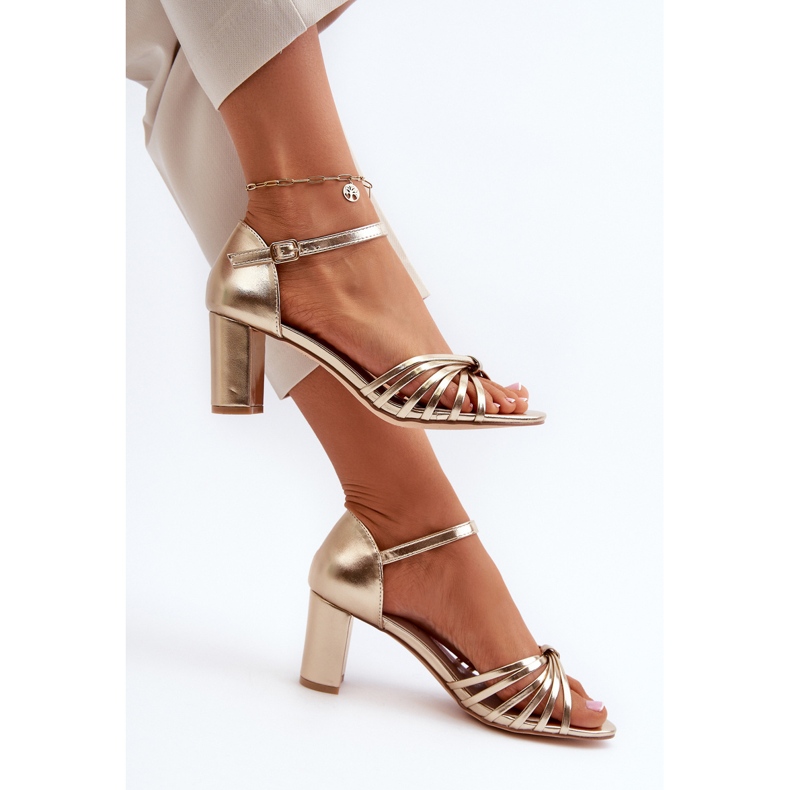 Evento Women's Gold Pyrrette High Heel Sandals golden 1 Evento Women's Gold Pyrrette High Heel Sandals golden 1