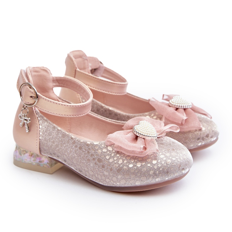 Apawwa Children's ballerina shoes with a pink bow 3 Apawwa Children's ballerina shoes with a pink bow 3