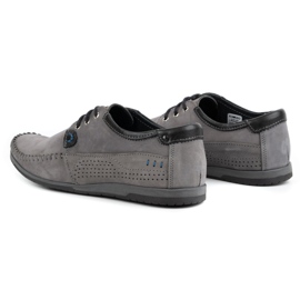 KOMODO Shoes Men's moccasins 875 gray grey 4