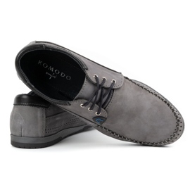 KOMODO Shoes Men's moccasins 875 gray grey 3