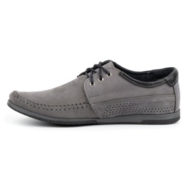 KOMODO Shoes Men's moccasins 875 gray grey 1