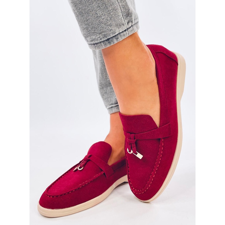 Women's loafers Eunice Wine red 1