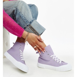 Purple Vinka high-top sneakers 1