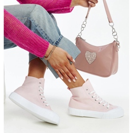 Pink Vinka high-top sneakers 1