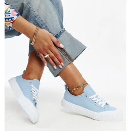 Eduard's blue fabric sneakers 1