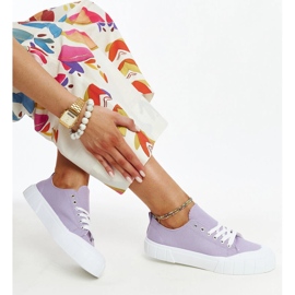 Eduard's purple fabric sneakers 1