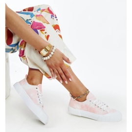 Pink Jerina fabric sneakers 1 Pink Jerina fabric sneakers 1