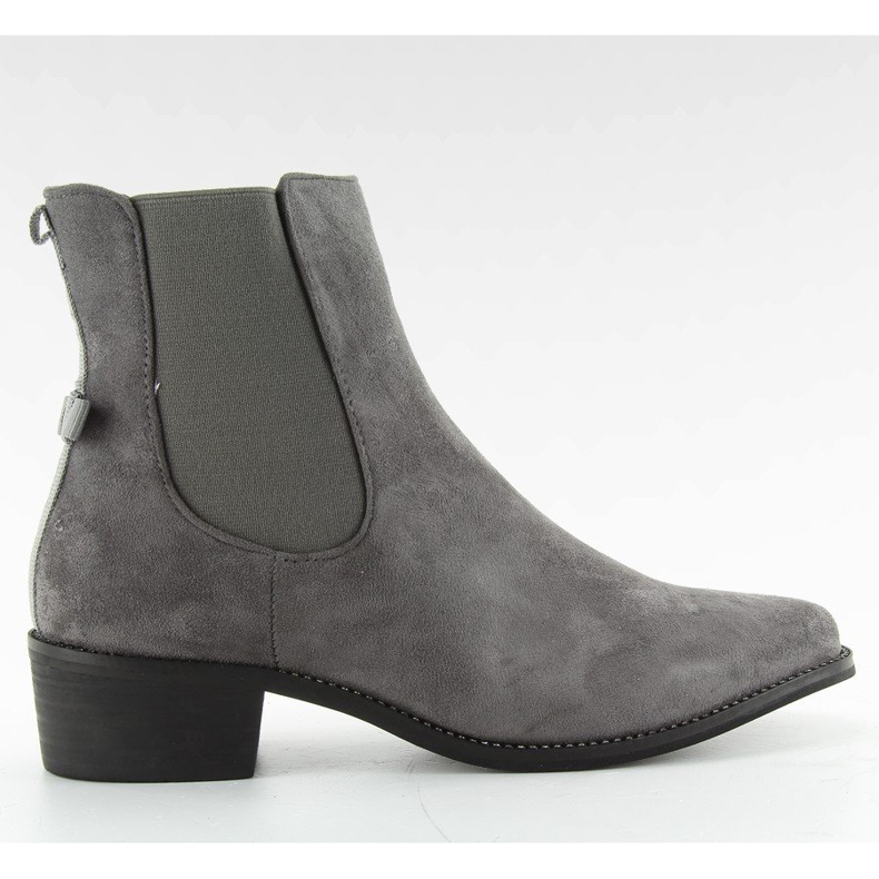 Slender Chelsea boots with a bow M270 Gray grey 2